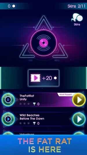 音乐球霓虹灯跳舞2025游戏破解版