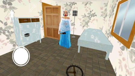 恐怖的蓝衣服奶奶