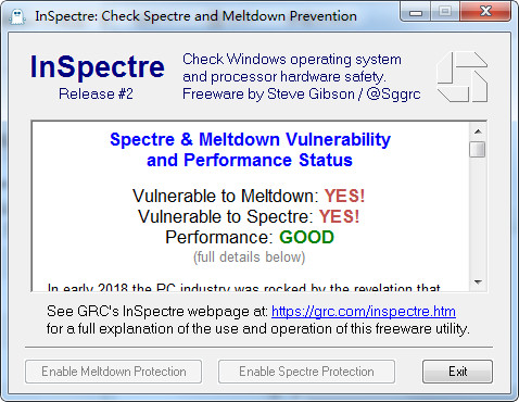 InSpectre(CPU漏洞检测工具)官方