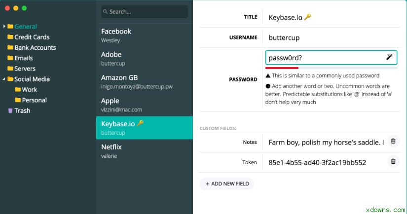 Buttercup(账号密码管理器)