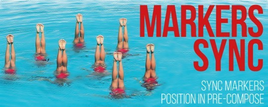 AE脚本MarkersSync合成标记同步插件