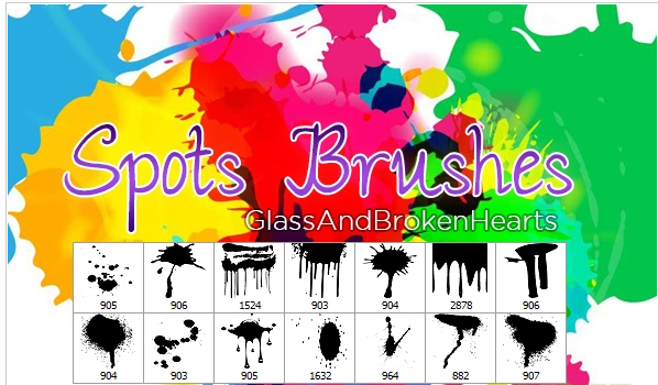 PS液体油漆流淌效果笔刷